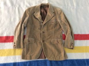 1960s/1970s Corduroy Sport Coat 36S AS IS