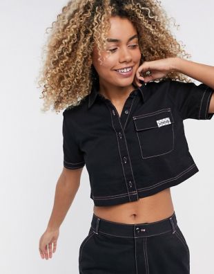 Thread It - Chemise courte - Noir