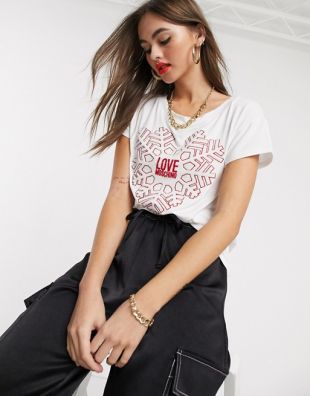 T-shirt avec logo et imprimé flocon de neige