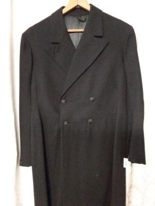 Unbranded - Victorian 1860's Men Wool Frock Coat, Double Breasted SALE ...