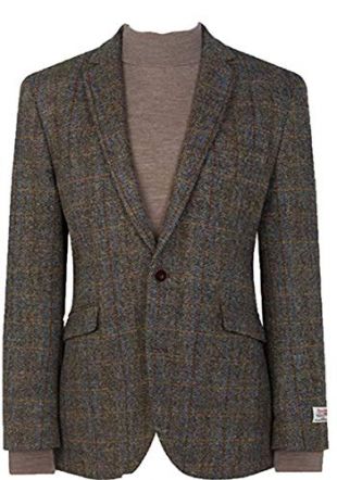 Harris Tweed Coats (Mid-Brown Sumburgh, 42R)