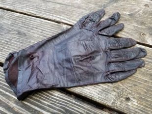 Paire de gants en cuir antiques - extra petit