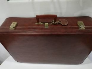Valise en cuir vintage 1970 valise de voyage valise brune