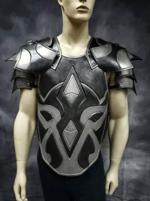 Armure en cuir Odin Chest Back et épaules