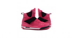 jordan flight pink and white