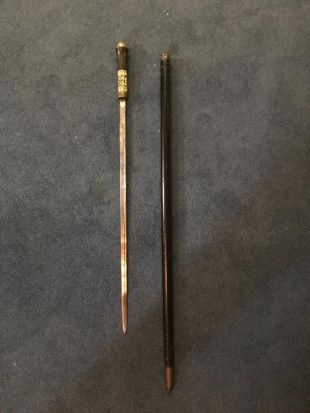 Rare Antique 19th C. Victorian Sword Cane - British India Handmade - Sherlock Holmes Swagger Stick