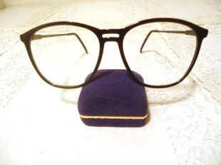 Grands cadres surdimensionnés de lunettes noir explorent rétro vintage Grand 56 16 Lot 492A NOS New Old Stock