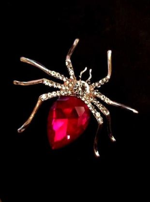 Riverdale Cheryl Blossom Inspired brooch pin spider brooch pin red spider cool