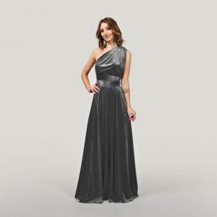 Velours argent gris demoiselle d’honneur maxi Infinity robe, robe Multiway, robe de bal, convertible Twist Wrap robe, robe de soirée, robe de mariée