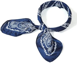 Men's Silk-Feel Square Scarf - 27.5x27.5 Inch Satin Bandana For Neck, Head, Hair | Formal & Casual Accessory