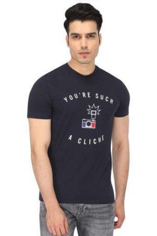 Celio - T-shirt imprimé graphique à col rond pour homme