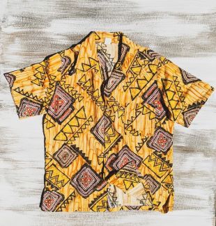 Chemise hawaïenne, chemise en tissu d’écorce de 60, vacances hawaïennes