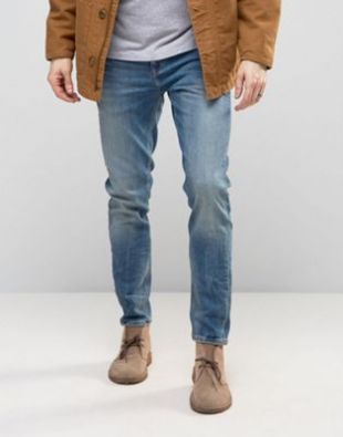Jean stretch slim 12,5 oz - Bleu moyen