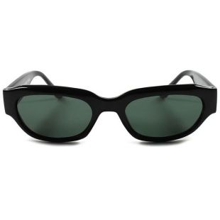 vintage 80's Mens Womens Thick Black Rectangle Frame Lunettes de soleil