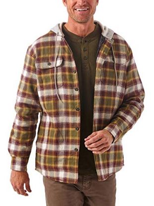 Wrangler - Wrangler Authentics Men's Long Sleeve Quilted Lined Flannel ...