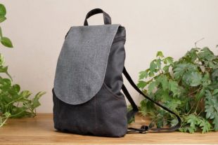 Belle sac à dos végétalien, sac à dos gris pour les femmes, sac à dos de toile de tous les jours, sacs à dos végétaliens, sac à dos d'ordinateur portable