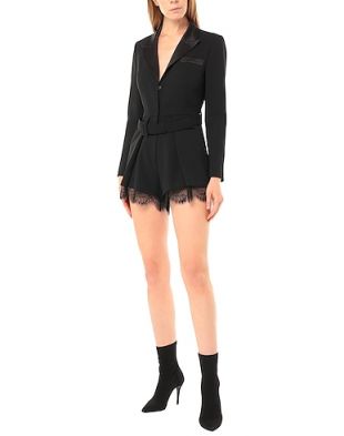 【送料&関税込】self-portrait One-piece Jumpsuit With Bare S One Shoulder Frilled Jumpsuit by Self-Portrait | Rent the Runway