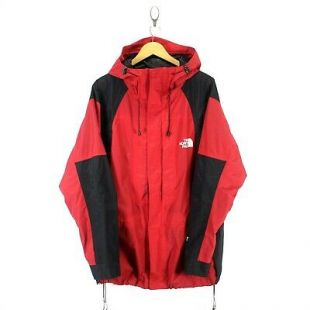 Vintage The North Face Summit Series Jacket Size XL Rain Jacket Black/Red  AB902