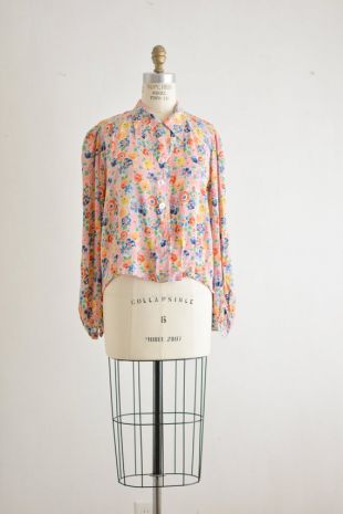 Chemise à motif chiens et col boutonné sans repassage - Bleu marine