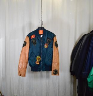 Bomber Alpha Industries MA-1 customisé / modèle unique / homme taille M