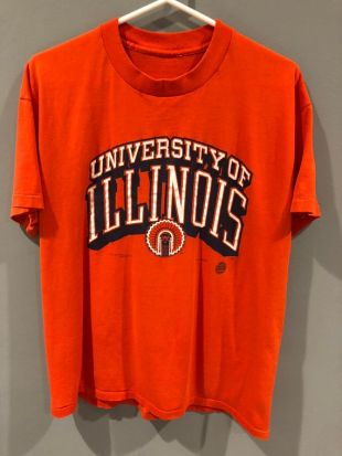 Chemise de l’Université de l’Illinois vintage des années 80