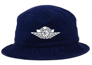 Dior x Jordan Wings Bucket Hat Navy