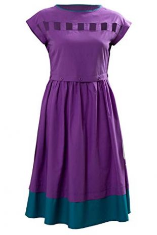 Women's TV Series Costume Nancy Wheeler Cosplay Purple Dress