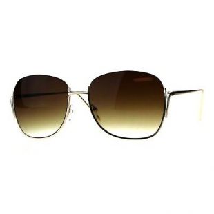 Designer Fashion Sunglasses Womens Half Rim Open Top Ombre Lens