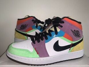 NIKE AIR JORDAN RETRO 1 MID SE MULTICOLOR CW1140 100