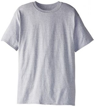 Hanes Men's Size Short-Sleeve Beefy T-Shirt (Pack of Two), Light Steel, 4X-Large/Tall