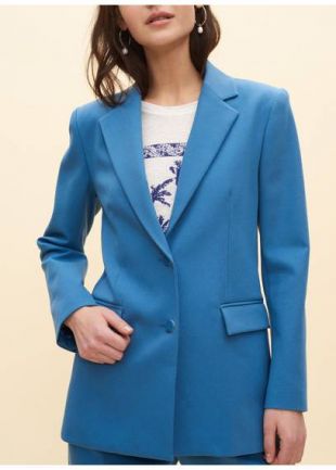 VESTE COL TAILLEUR EN COTON MÉLANGÉ TEMPETE