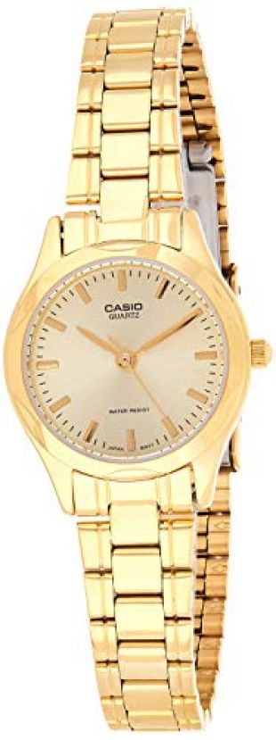 Casio Women's LTP1275G-9A Gold Stainless-Steel Quartz Watch with Gold Dial