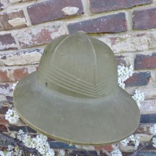 Pith Helmet 40s Olive Drab vintage Headgear Sun Helmet Safari Hat