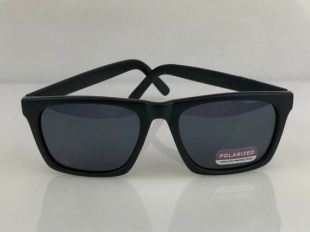 Lunettes de soleil noires polarisées Hommes Femmes Rétro Classic Running Lunettes de conduite 100% UV Protection