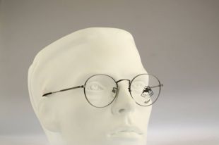Horseshire By Persol HM015, vintage 90s antique cercle d’argent lunettes rondes cadres hommes - femmes NOS