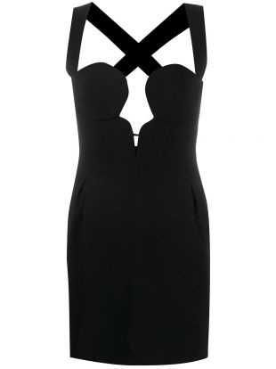 Versace Crossover Black Mini Dress