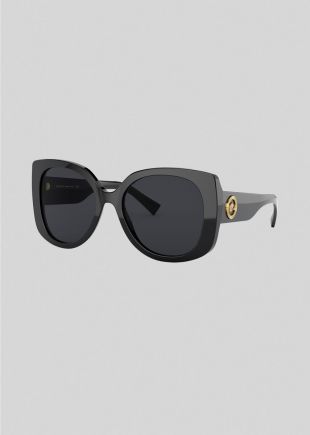 Versace Black Medusa Icon Squared Sunglasses