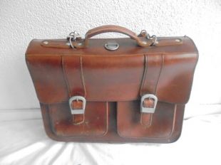 grand sac vintage en cuir lourd /sac de documents/sac de lettres/sac arrière/sac à bandoulière/ sac à dos/sac d’école/sac à dos/sac original de mc Neill