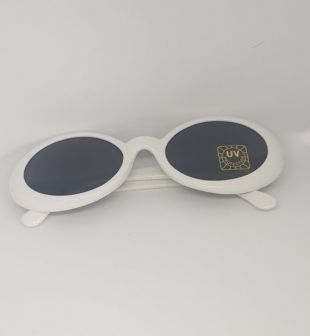 véritable style vintage deadstock KURT COBAIN lunettes de soleil blanches