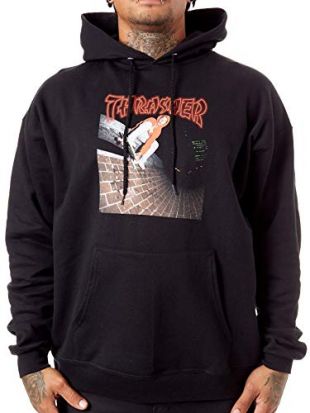 Thrasher Magazine China Banks Hooded Sweatshirt Black