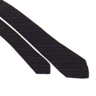 Cravate rayée brune et noire des années 60 cravate maigre pour hommes 56" cravate de cou des années 1960 vintage NOS