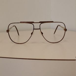 1970s Stetson Aviator Eyeglasses Frame; Brown Tortoise and Gold Metal w/Spring Hinges; Excellent Condition; Rx-able and Ready for Lenses