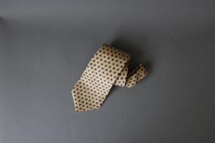 Ralph Lauren Polo Tie. Yellow Black Geo Pattern Tie. Silk Tie. Vintage. Office. Gogovintage. Free Shipping