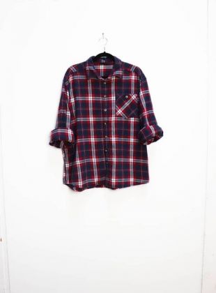 Navy Plaid Flannel Shirt vintage Red Plaid Flannel Shirt Men’s Extra Large Flannel Shirt vintage Navy Blue Check Button Down Flannel Shirt