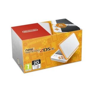 New Nintendo 2DS XL - Orange and White