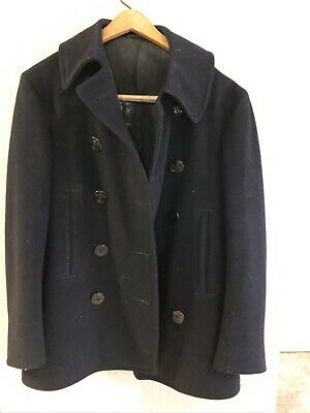 AUTHENTIC US NAVY WWII HEAVY WOOL PEACOAT