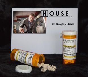 Émission de télévision House MD réplique exacte « Gregory House » Prescription Vicodin * bouteille de pilules
