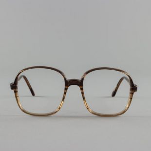 Cadre de lunettes vintage des années 80 Lunettes à rayures brunes claires Lunettes de soleil Lunettes Deadstock - Oxford 1