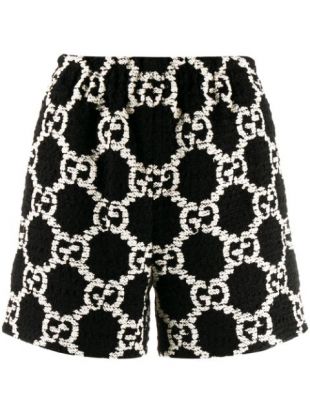 Gucci Short En Tweed à Motif Monogrammé