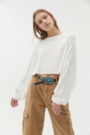 Out From Under Ella Long Sleeve Cropped Tee